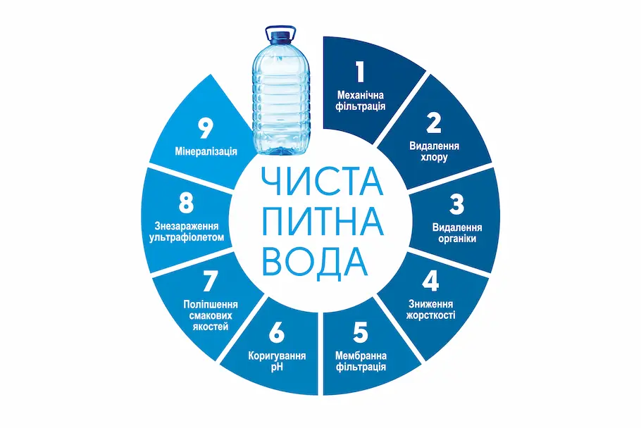 9 ступенів очищення води